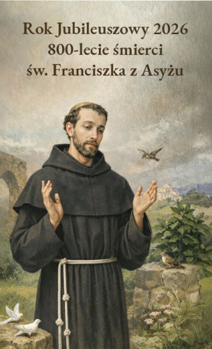 Święty Franciszek 800-lecie śmierci-obrazek jubileuszowy