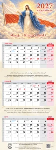 Kalendarz trójdzielny 2027 r. – Maryja, Królowa Polski