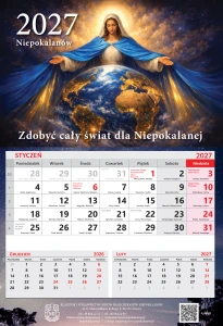 Kalendarz jednodzielny 2027 r. – Matka Boża, zdobywczyni świata