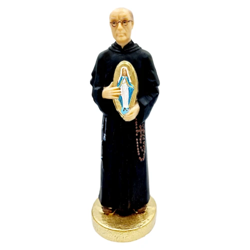 Figurka świętego Maksymiliana Kolbego – 15 cm, ręcznie malowana