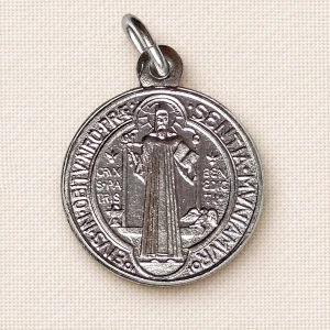 Medalik św. Benedykta – aluminiowy (24 mm)