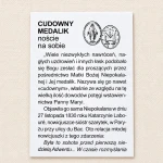 Noście na sobie Cudowny Medalik – ulotka-informacja o Cudownym Medaliku